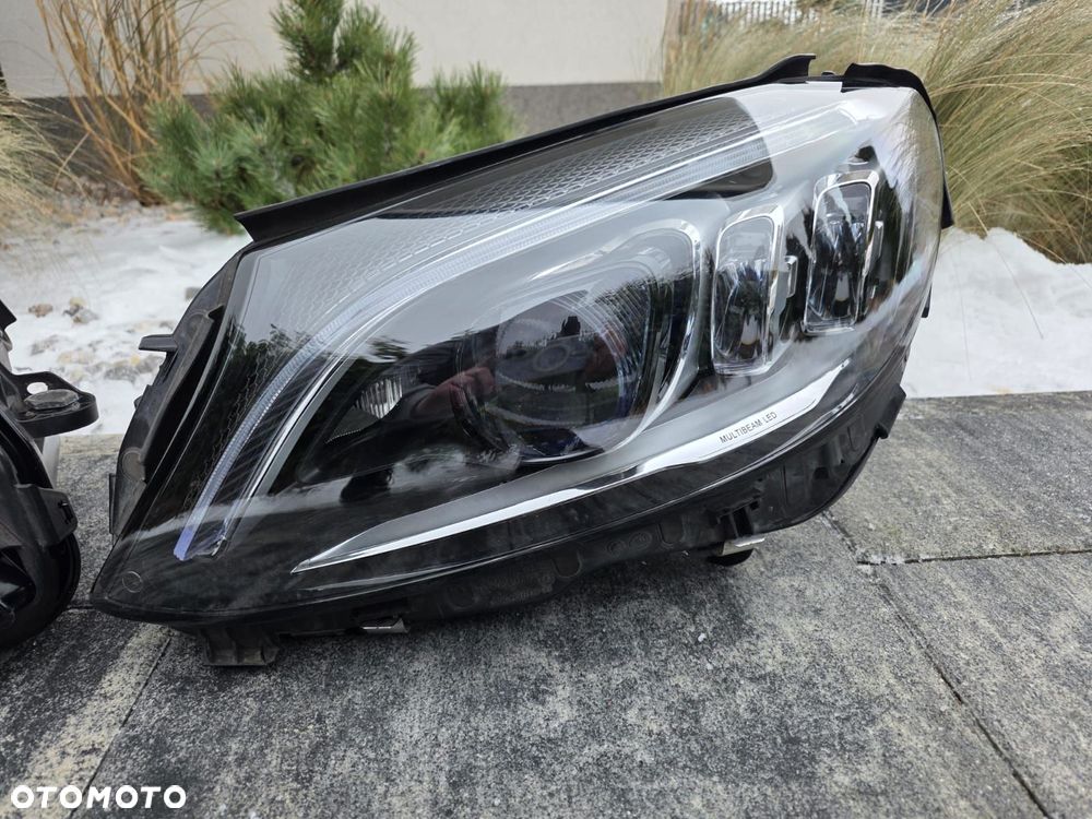 mercedes c klasa w205 205 lift lampy przód full led multibeam a2059061506kz a2059061606kz - 4
