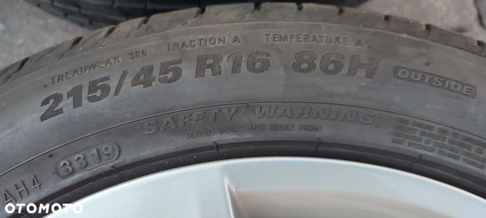 Koła Letnie Felgi Aluminiowe Oryg. Skoda Fabia III Skoda Rapid Vw Polo 16 Cali 5x100 Kumho 215/45/16 2019r 4szt. x 7,5mm Starogard Gdański Bdb !!! - 28