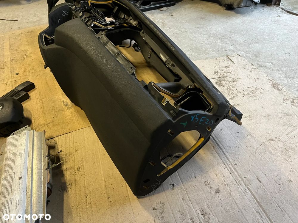 BMW X5 E70 DESKA ROZDZIELCZA KOKPIT KONSOLA AIRBAG NAPINACZE ORYGINAŁ KOMPLET - 5