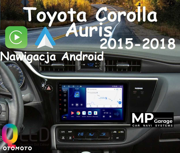 Toyota Corolla / Auris 2015_2018 Radio Android CarPlay/AA Qled 4G