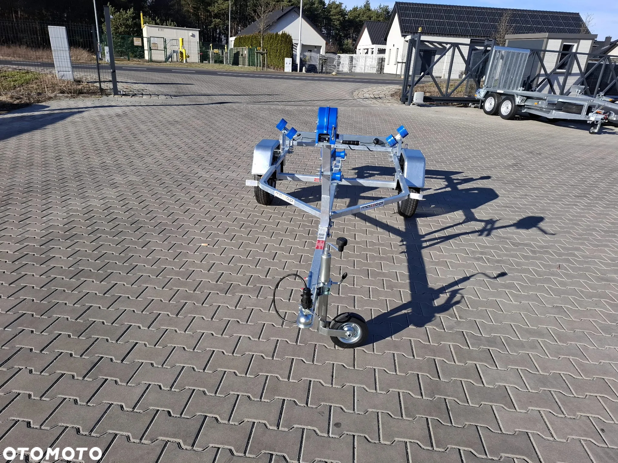Niewiadów DOSTAWA! Przyczepka P400 pod łódź do 4m NIEHAMOWANA Przyczepa podłodziowa z podwójnymi rolkami! DMC 450kg, lekka, kat.B - 11