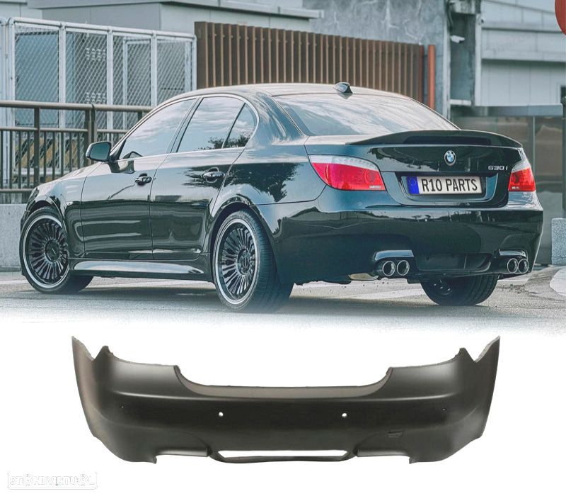 PARA-CHOQUES TRASEIRO BMW E60 07-10 LOOK M5 PDC - 1