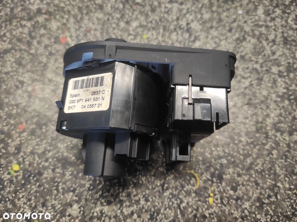 WŁĄCZNIK PRZEŁĄCZNIK ŚWIATEŁ AUDI A3 S3 8P 8P1941531N WYSYŁKA !!! - 4
