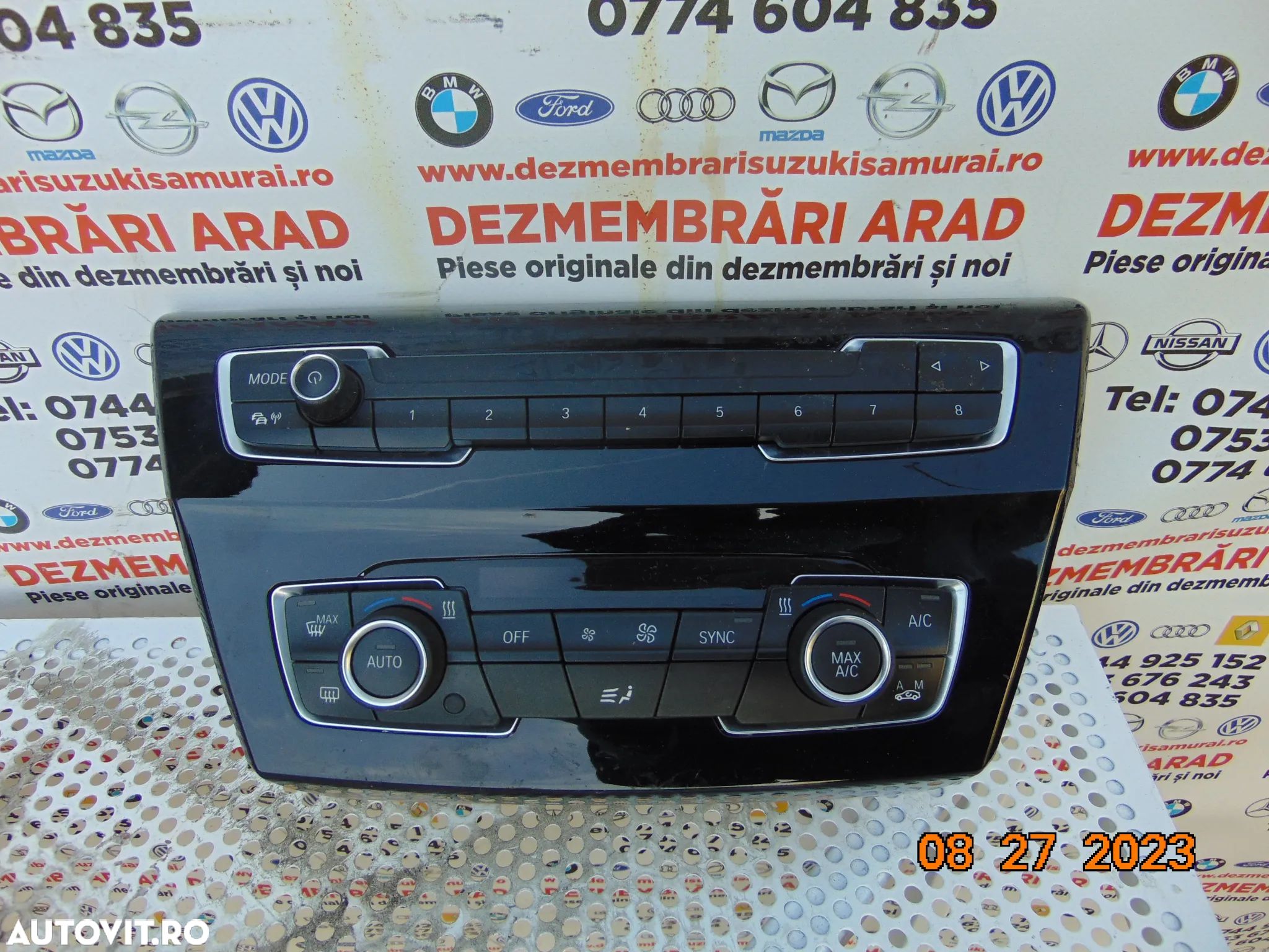 Panou comenzi radio ac clima bmw x1 x2 panou comenzi climatizare radio complet bmw x1 x2 f48 f49 f3 - 1