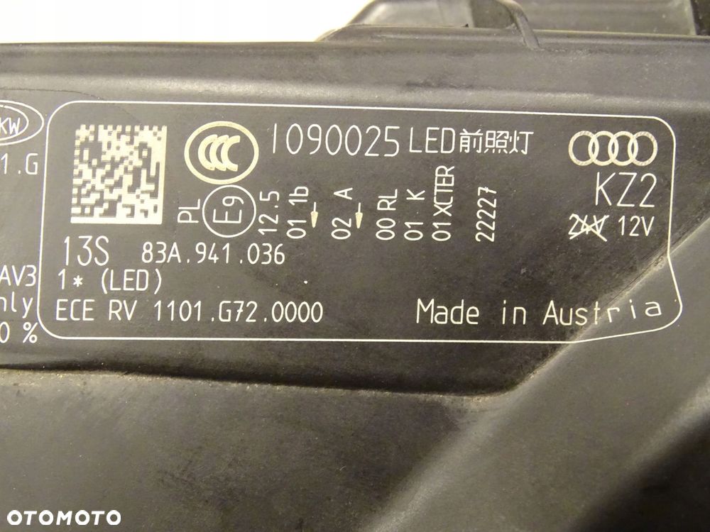 audi sq3, q3 ii 83a - lampa przednia prawa full led - 11