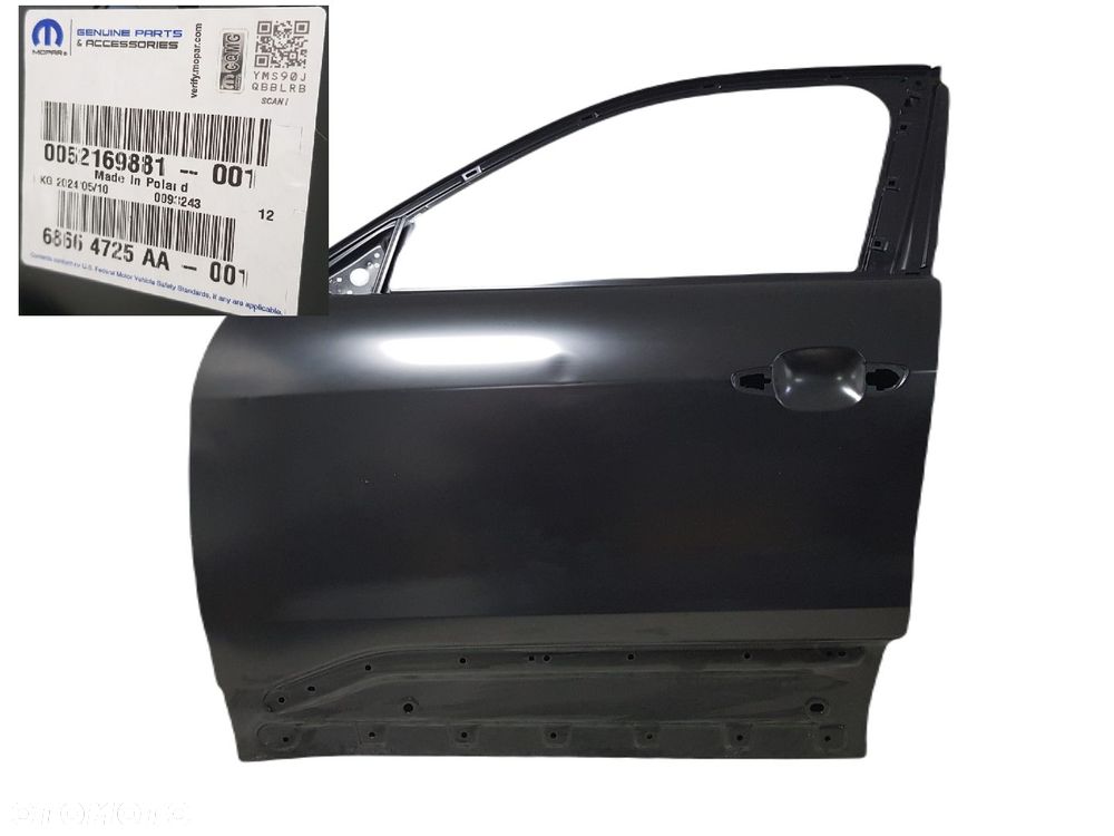 NOWE ORYGINALNE DRZWI LEWE PRZEDNIE LEWY PRZÓD JEEP AVENGER 22-25 68664725AA 52169881 - 1