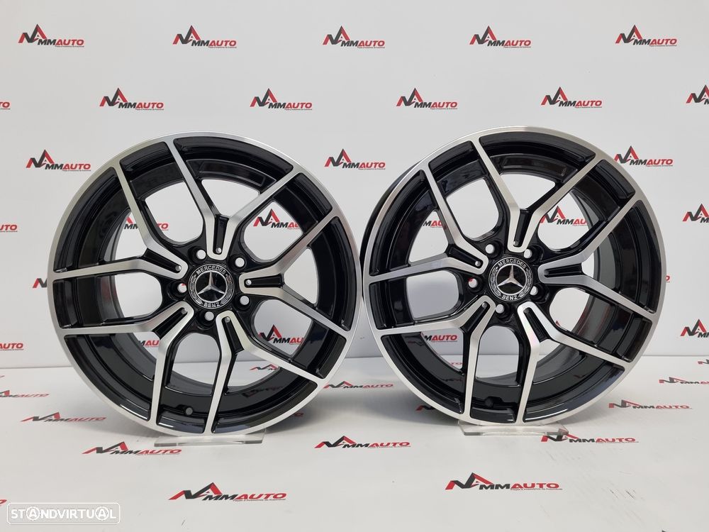 Jantes Mercedes E AMG New Preto Polido 18 - 1