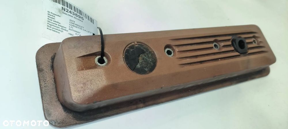 Osłona dekielek głowicy silnika Chevrolet Corvette C4 LIFT 1992 Coupe Benzyna 5699cm³ - 6