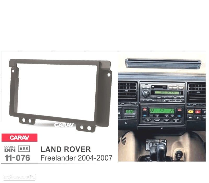 MOLDURA ADAPTADOR PRETO PARA RADIO 2-DIN PARA LAND ROVER FREELANDER 04-07 - 2