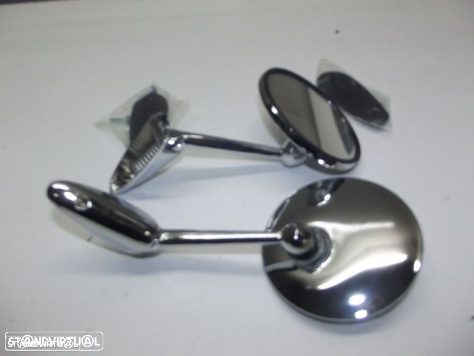 espelhos cromados novos tipo opel fiat e outros - 1