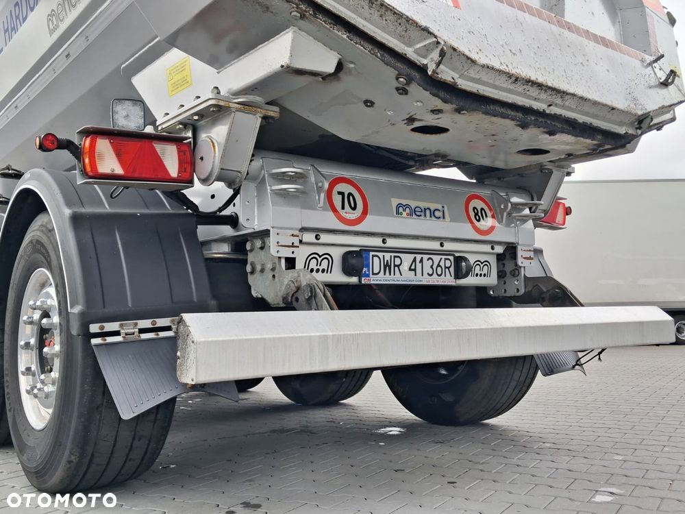 Menci Stalowa wywrotka 27m3, Elektryczny dach, Hardox - 10