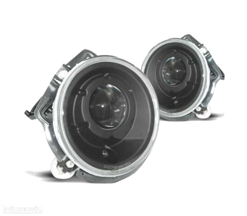 FARÓIS MERCEDES CLASSE G W463 92-06 LOOK AMG G65 FUNDO PRETO - 2
