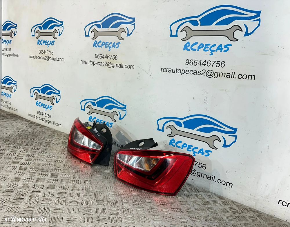 .Conjunto Farolins Led Tras Traseiro Direito Esquerdo Seat Ibiza 6J Facelift 5 Portas 2008 - 2017 - 5