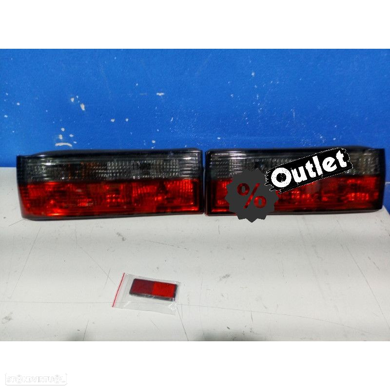 R145170C1 FAROLINS TRASEIROS BMW E30 82-87 VERMELHO PRETO - 6
