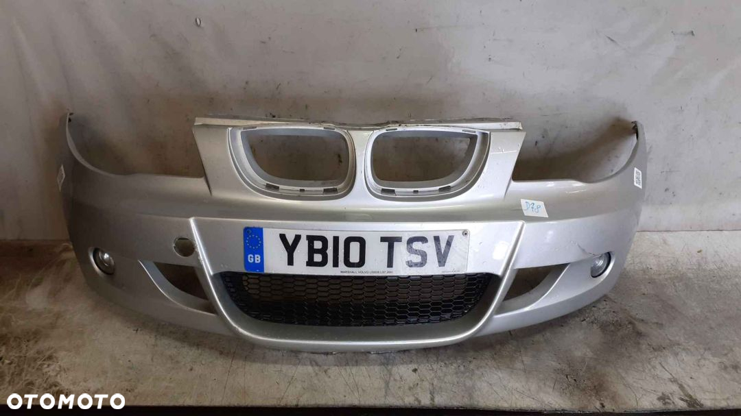 * ZDERZAK PRZÓD PRZEDNI DO BMW SERII 1 E87 M POWER M PAKIET HALOGENY TITANSILBER SREBRNY - 2