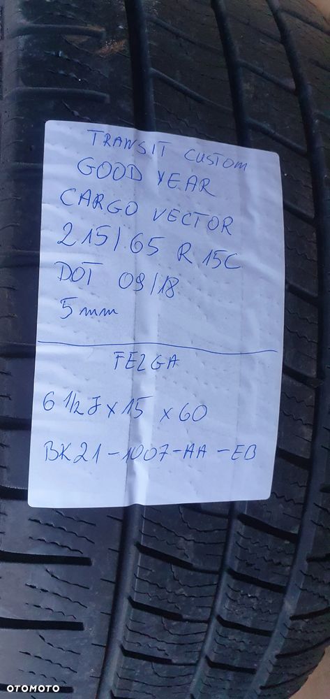 Felgi stalowe z oponami 6.5J ET60 5x160 215/65 R15C Ford Transit Custom MK8 - 23