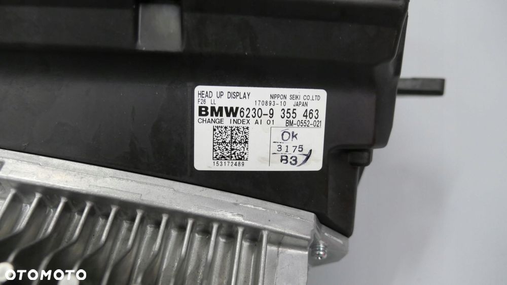 bmw x4 f26 wyświetlacz hud head up display 9355463 - 9