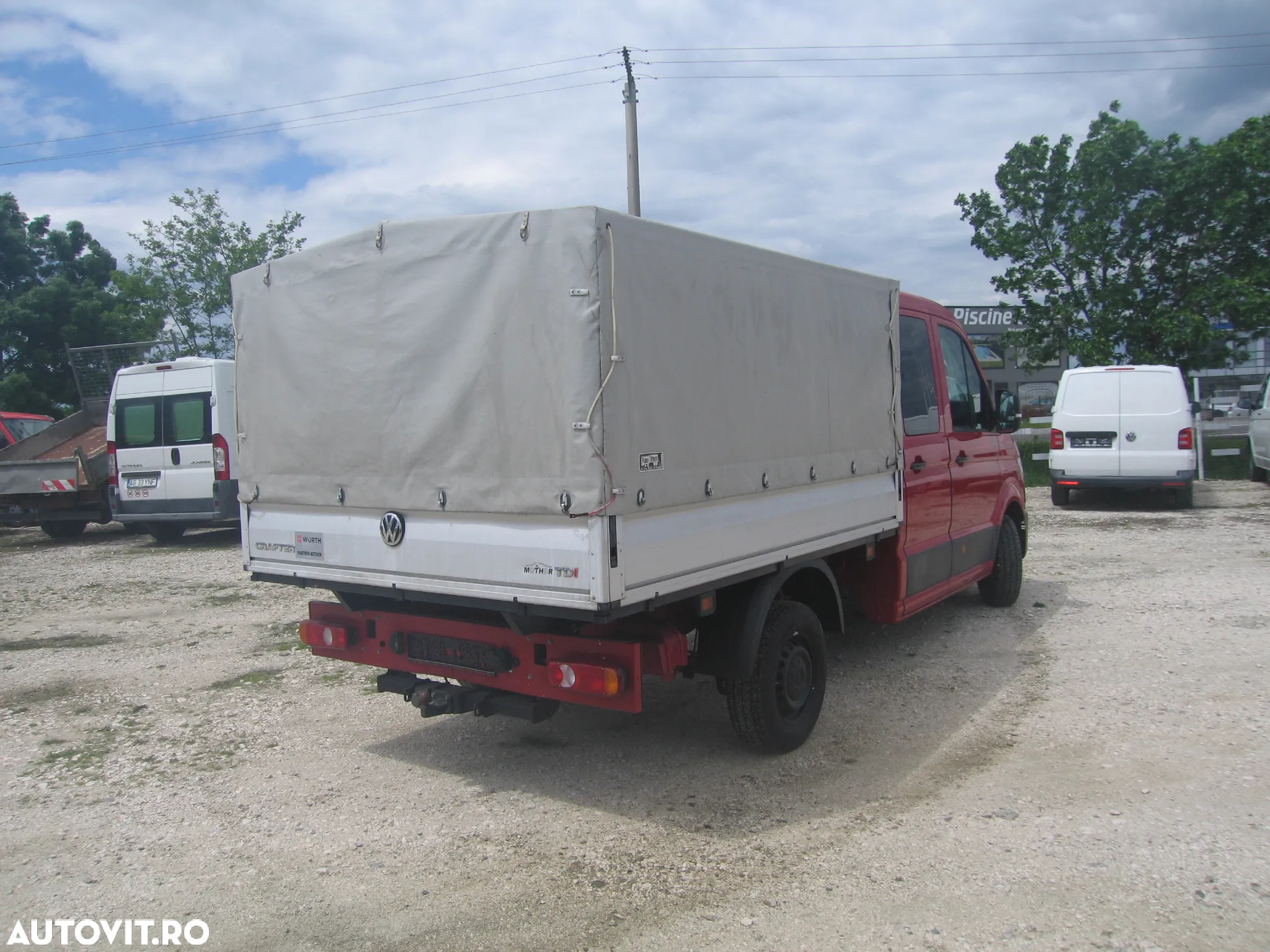 Volkswagen CRAFTER   7 LOC. PLATFORMA MIXTA , cu PRELATA ,AC. EURO VI. - 8