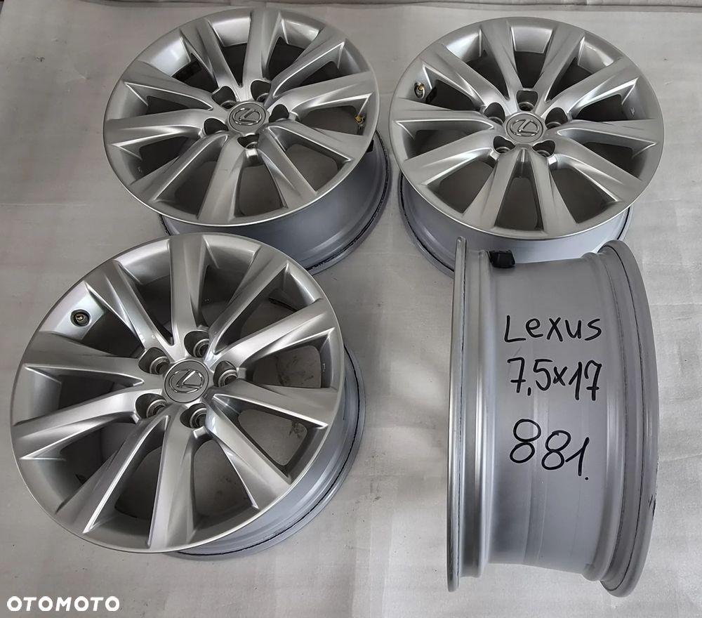 FELGI LEXUS IS UX NX TOYOTA 7,5X17 ET45 5X114,3 60,1 - 14