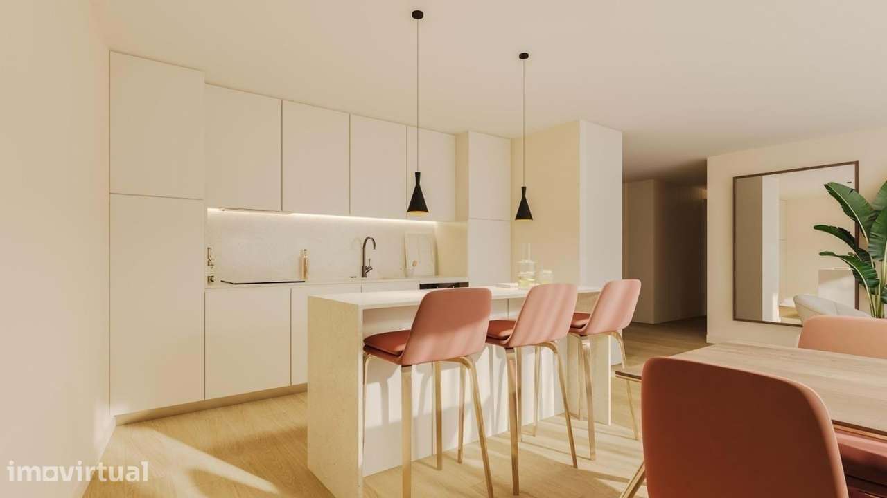 Apartamento T2 | Novo | Bonfim | Jardim Comum | Porto - Grande imagem: 4/6