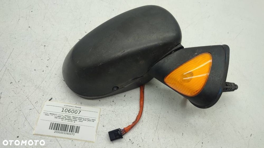 LUSTERKO PRAWE RENAULT MODUS 2005 8 PIN EUROPA - 3
