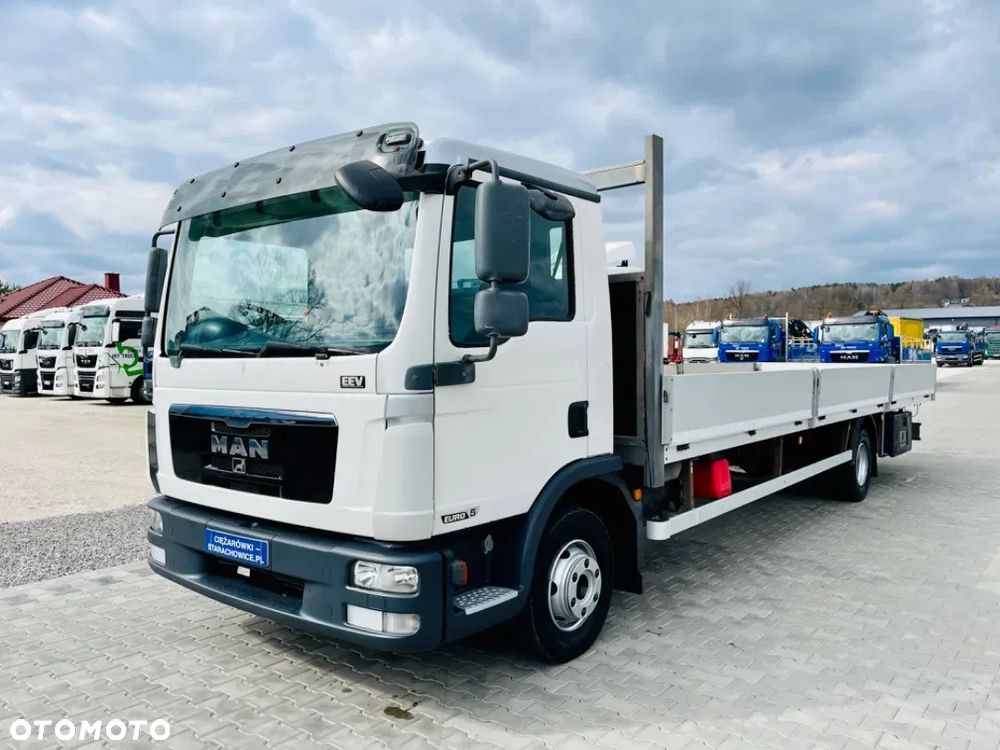 MAN TGL 12.250 TGM E5 skrzyniowy 820cm / platforma / laweta / pomoc drogowa / burtowy / automat / Anglik - 2