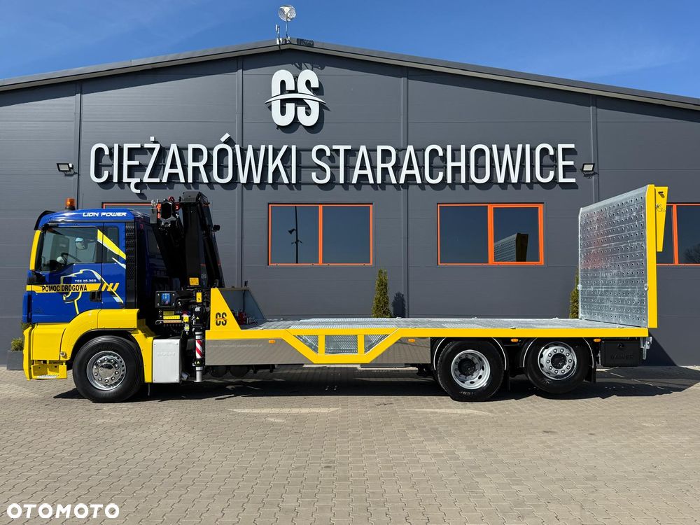 MAN TGS TGX 26.360 E5 laweta uniwersalna + Dźwig HDS HMF 1420 K2 / pomoc drogowa / kran krane dzwig hds żuraw - 20