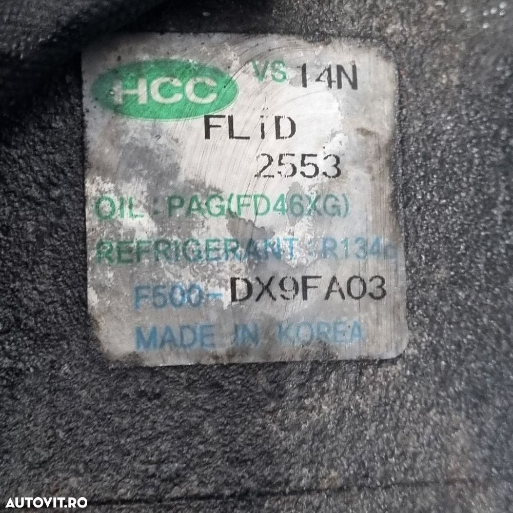 Compresor clima Hyundai IX35 1.7 2010 - 2016 116CP D4FD (1385) Diesel F500DX9FA03 - 5