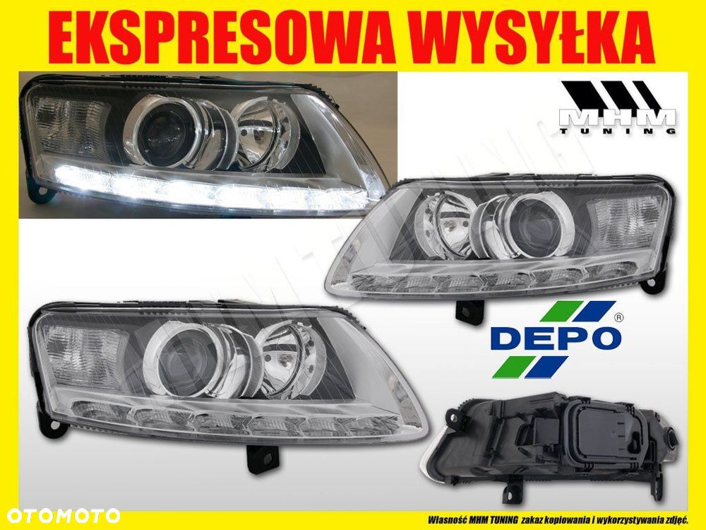 REFLEKTOR BI XENON LED AUDI A6 C6 4F0 LIFT FL LOOK - 2
