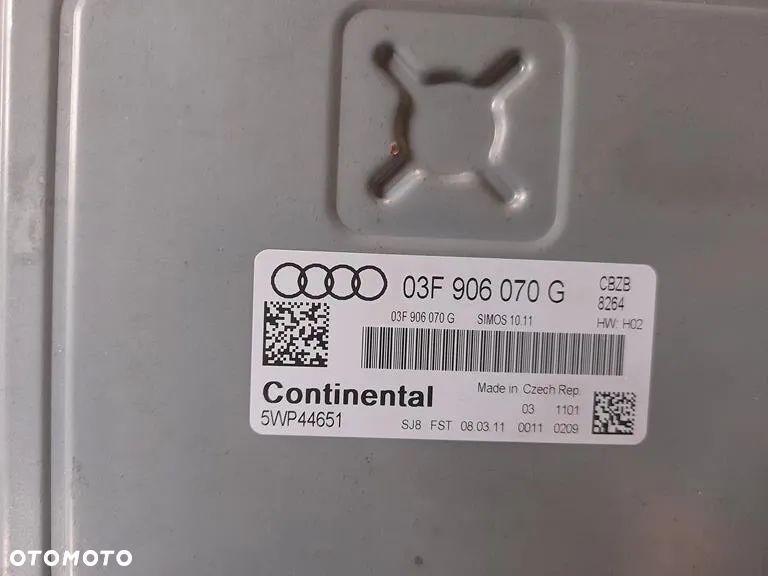 KOMPUTER sterownik  Audi A3 8P GOLF VI 1.2 TFSI CBZ 03F906070G - 3