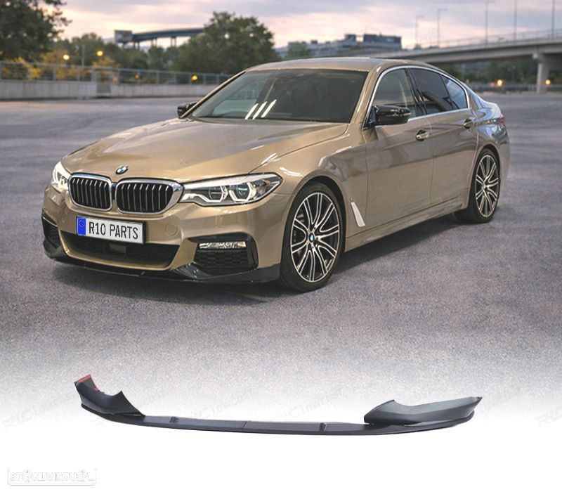 SPOILER LIP BMW G30 G31 17-20 LOOK M PERFORMANCE PRETO MATTE - 1