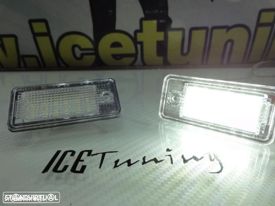 Suporte De Lâmpada De Matricula Com Led Branco Para Audi A3 8P, A4 B6, B7, A6 4F, A8, Q7, A5 - 14