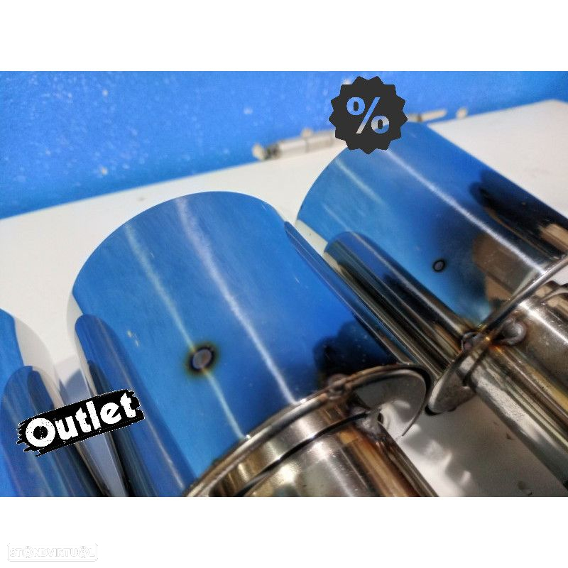 E010112C1 PONTEIRAS DE ESCAPE PARA BMW F10 F11 F12 F13 10- AÇO INOX CROMADO - 3