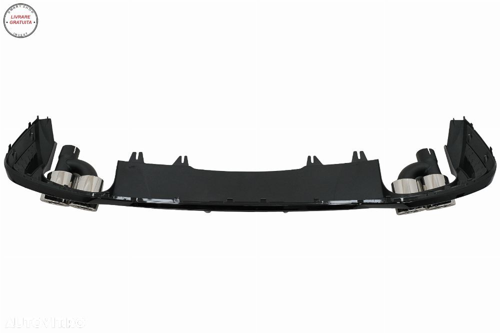 Difuzor Bara Spate Audi A5 F5 Facelift S-Line (2020-) Negru Lucios- livrare gratuita - 3