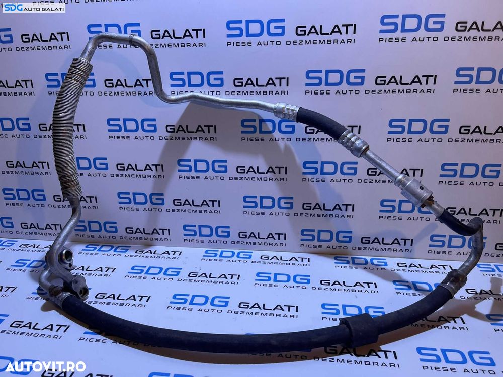 Furtun Conducta Radiator Compresor AC Aer Conditionat Clima Volkswagen Polo 9N 1.4 TDI AMF BAY 2002 - 2008 Cod 6Q1820743E 6Q0820744R - 1