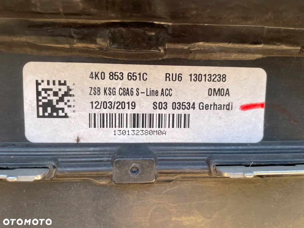 Oryginalny Zderzak Przedni Audi A6 C8 4K 4K0 Spryski PDC Grill Kratka - 14