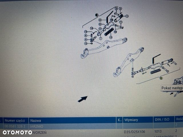 Claas xerion 3300 / 3800 stabilizator boczny - 2