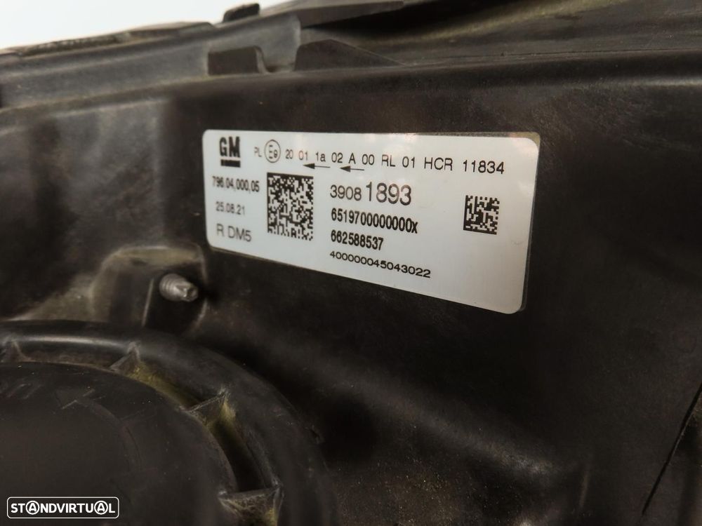 Farol normal Direito Usado / Original OPEL ASTRA K (B16)/OPEL ASTRA K Sports Tou... - 5