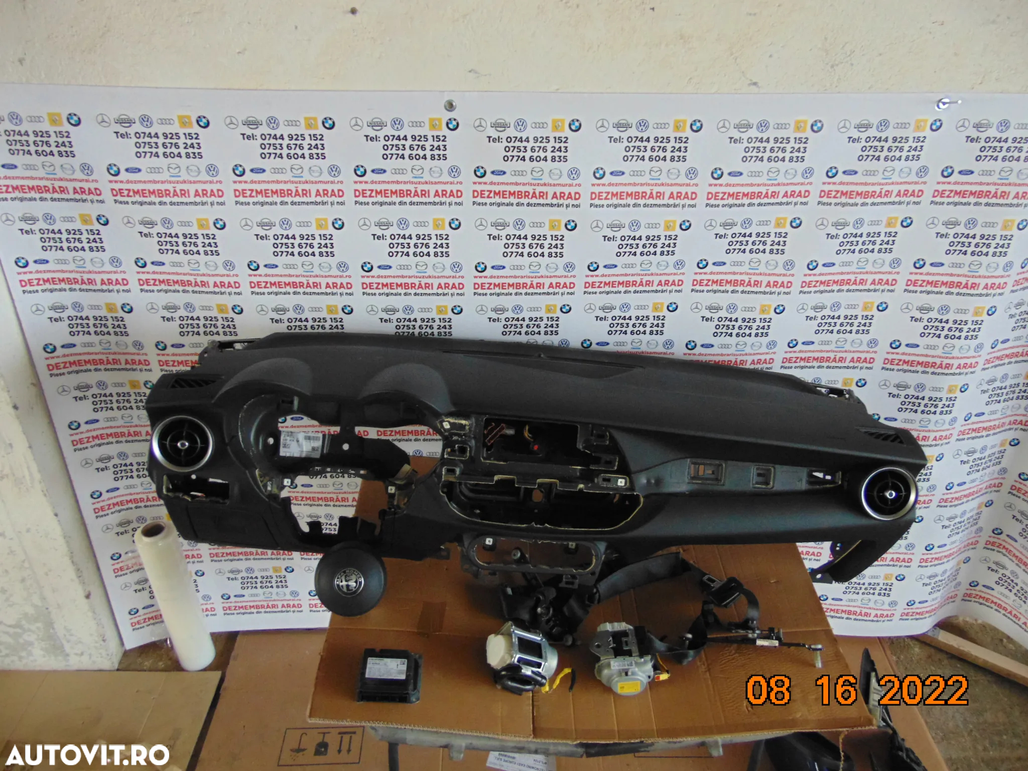 Plansa Bord Alfa Romeo Stelvio 2015-2022 airbag sfer pasager centuri fata stanga dreapta modul airbag dezmembrez - 2