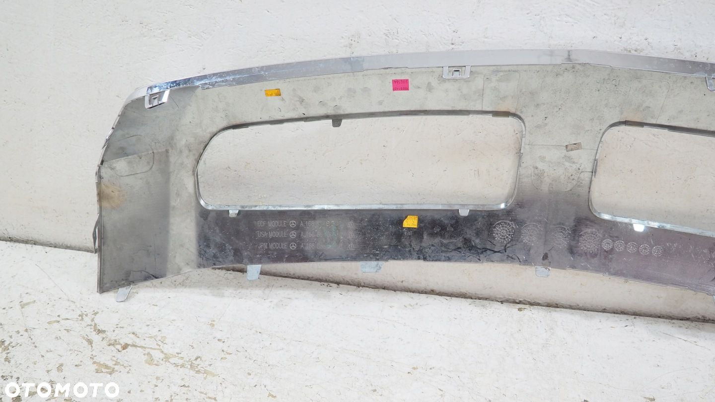 Mercedes ML W166 dokładka listwa chrom zderzaka przód A1668857925 - 7