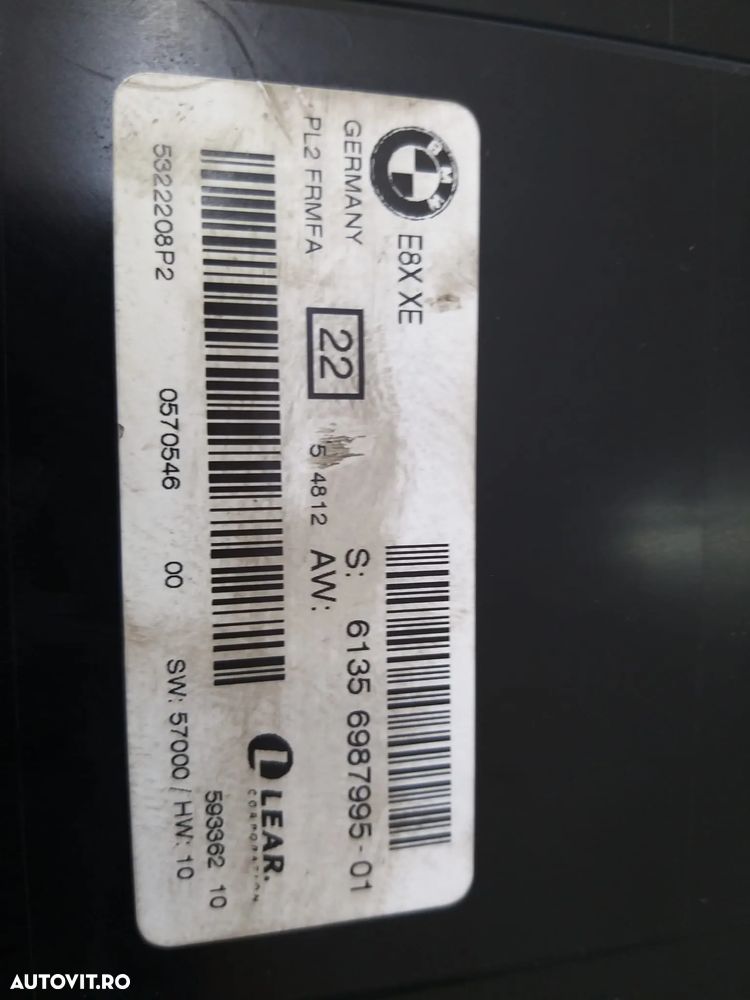 Modul calculator lumini frm bmw seria 1 e87 e81 6135698799501 5322208p2 59336210 - 2