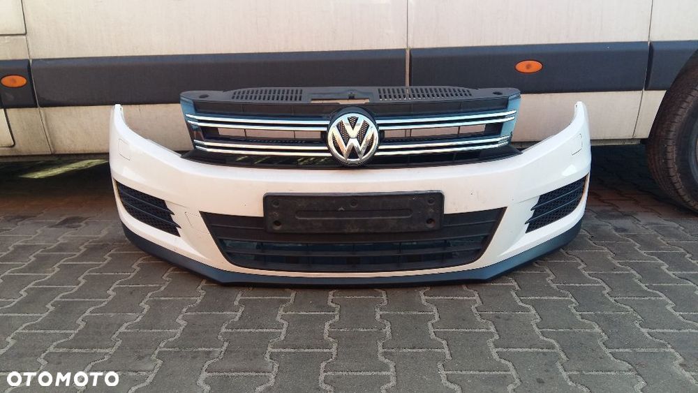 ZDERZAK VW TIGUAN 2011- SPRYSKI  BIAŁY LB9A - 1