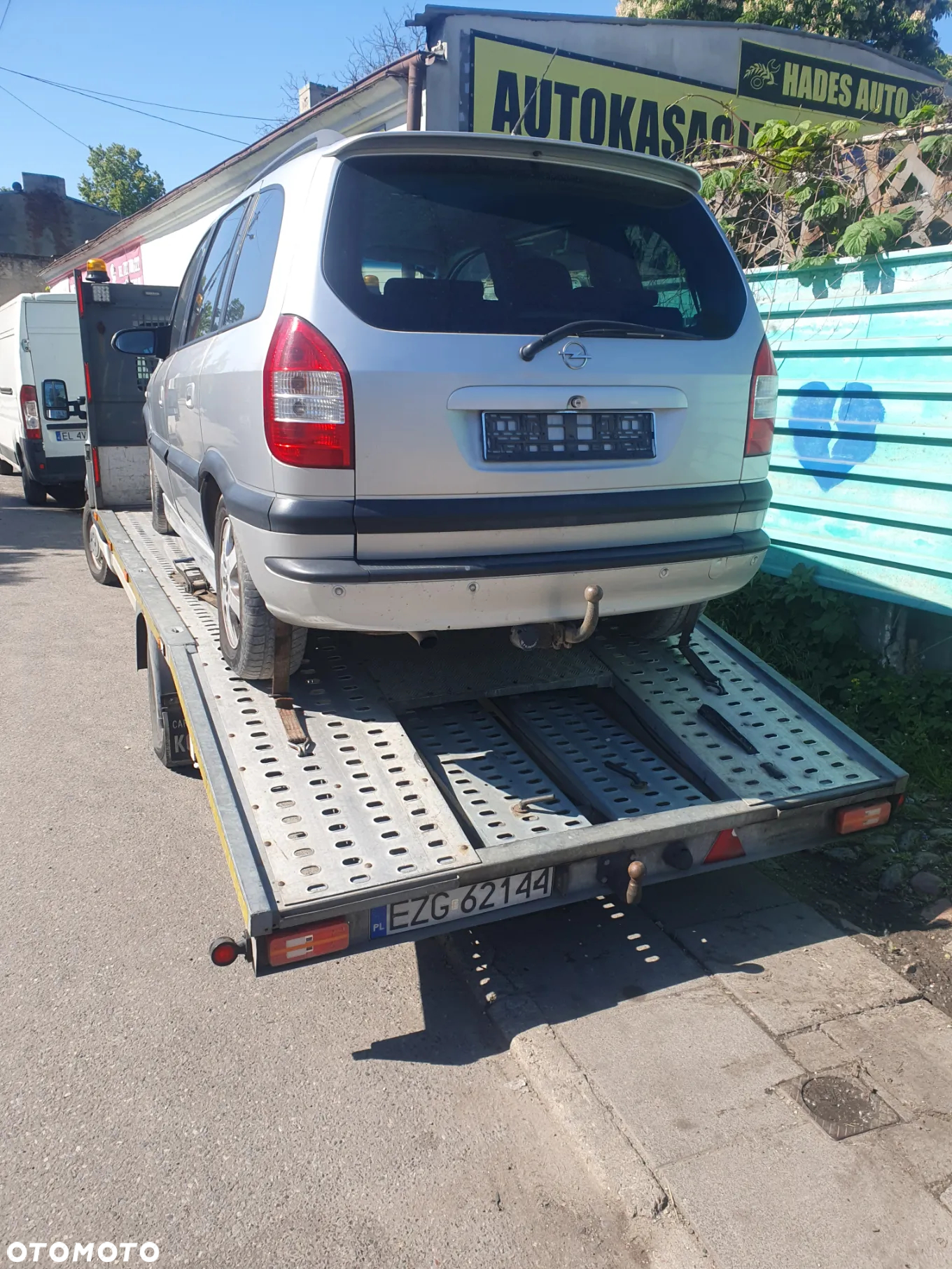Opel Zafira 2.0 diesel 74 kW maska zderzak błotnik lewy prawy drzwi przód tył klapa skrzynia silnik - 5