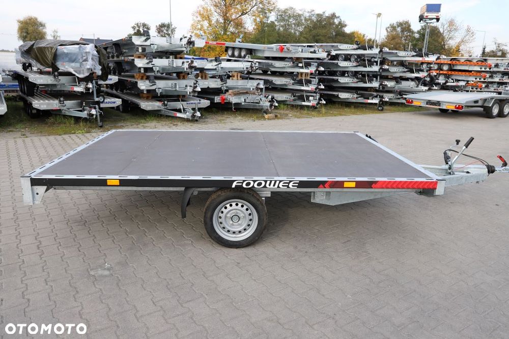 Inny Platforma FOOWEE 3.2x2.2 do transportu dwóch quadów, buggy DMC 1300kg, Podjazdy 2.4m alu - 6