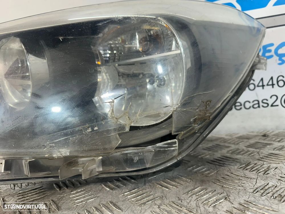 .Conjunto Oticas Farois Frontal Frente Esquerda Halogenio Original BMW Serie 1 F20 5 Portas F21 3 Portas 7229685 7229686 2012 - 2015 - 16