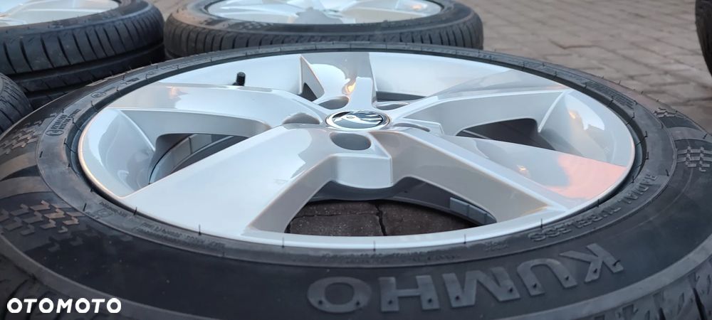 Koła Letnie Felgi Aluminiowe Oryg. Skoda Fabia III Skoda Rapid Vw Polo 16 Cali 5x100 Kumho 215/45/16 2019r 4szt. x 7,5mm Starogard Gdański Bdb !!! - 8