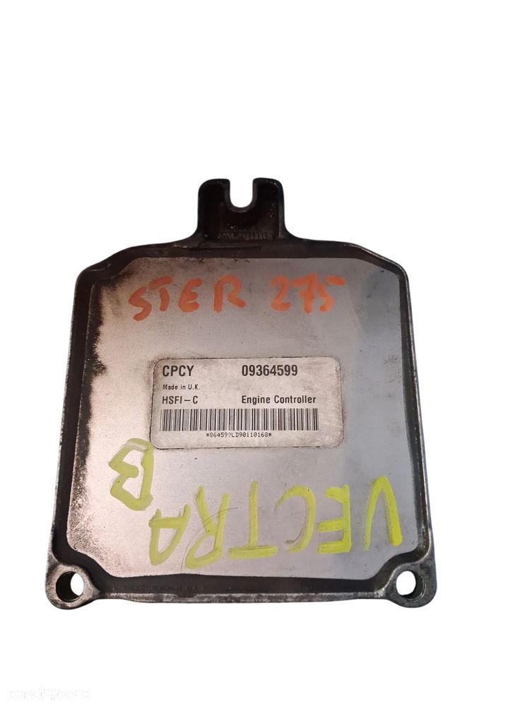 Sterownik KOMPUTER SILNIKA ECU  OPEL VECTRA B 09364599 - 1