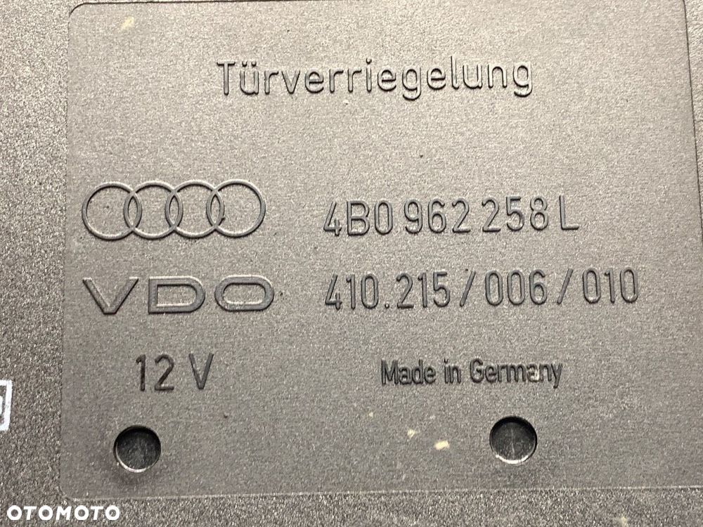MODUŁ KOMFORTU - 169.00 PLN - AUDI A6 C5 Avant (4B5) 1997 - 2005 2.5 TDI 120 kW [163 KM] olej - 5
