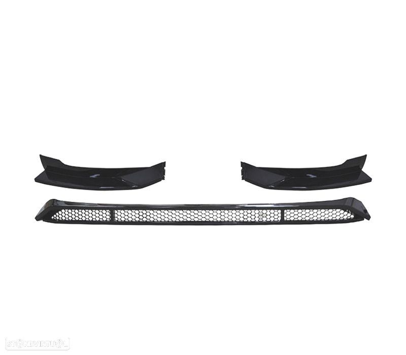 SPOILER LIP VOLKSWAGEN VW TRANSPORTER T6 T6.1 15-24 PRETO - 2