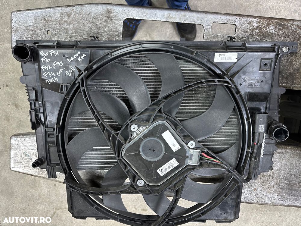Electroventilator, ventilator radiatoare BMW 320, 420 ,120 F30, F31, F32 , F34, F20 an 2014, 40.000 km  cod 8641946 - 1
